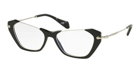 Miu Miu MU04OV RASOIR 1AB1O1 Eyeglasses in Black